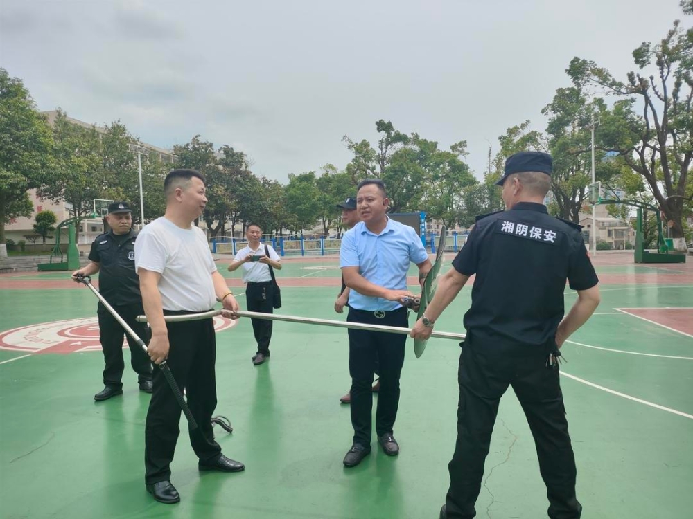 湘阴蓝盾保安服务 强化安保技能培训，守护学校师生安全